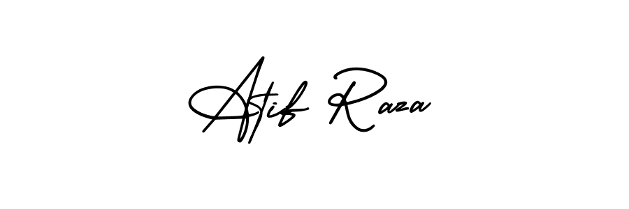 Atif Raza stylish signature style. Best Handwritten Sign (AmerikaSignatureDemo-Regular) for my name. Handwritten Signature Collection Ideas for my name Atif Raza. Atif Raza signature style 3 images and pictures png