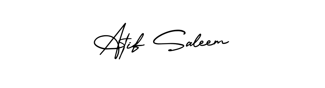 How to make Atif Saleem signature? AmerikaSignatureDemo-Regular is a professional autograph style. Create handwritten signature for Atif Saleem name. Atif Saleem signature style 3 images and pictures png