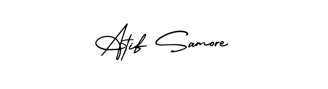 Create a beautiful signature design for name Atif Samore. With this signature (AmerikaSignatureDemo-Regular) fonts, you can make a handwritten signature for free. Atif Samore signature style 3 images and pictures png