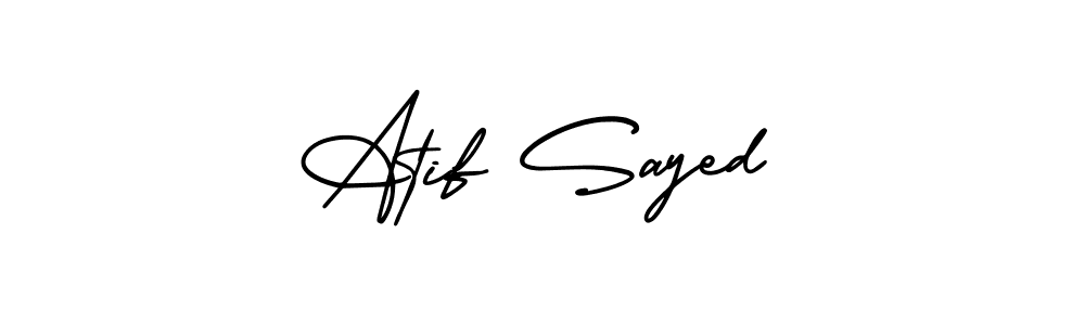 How to Draw Atif Sayed signature style? AmerikaSignatureDemo-Regular is a latest design signature styles for name Atif Sayed. Atif Sayed signature style 3 images and pictures png