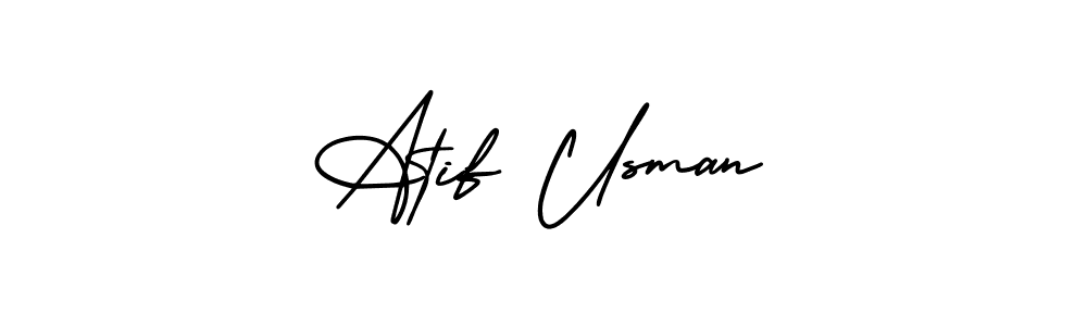 Create a beautiful signature design for name Atif Usman. With this signature (AmerikaSignatureDemo-Regular) fonts, you can make a handwritten signature for free. Atif Usman signature style 3 images and pictures png
