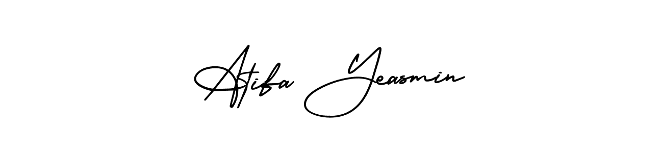 It looks lik you need a new signature style for name Atifa Yeasmin. Design unique handwritten (AmerikaSignatureDemo-Regular) signature with our free signature maker in just a few clicks. Atifa Yeasmin signature style 3 images and pictures png