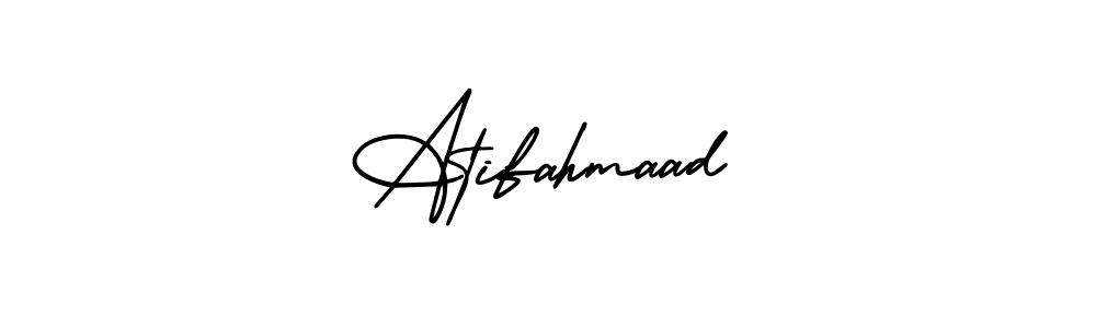 Make a short Atifahmaad signature style. Manage your documents anywhere anytime using AmerikaSignatureDemo-Regular. Create and add eSignatures, submit forms, share and send files easily. Atifahmaad signature style 3 images and pictures png
