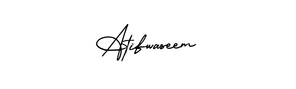 How to Draw Atifwaseem signature style? AmerikaSignatureDemo-Regular is a latest design signature styles for name Atifwaseem. Atifwaseem signature style 3 images and pictures png