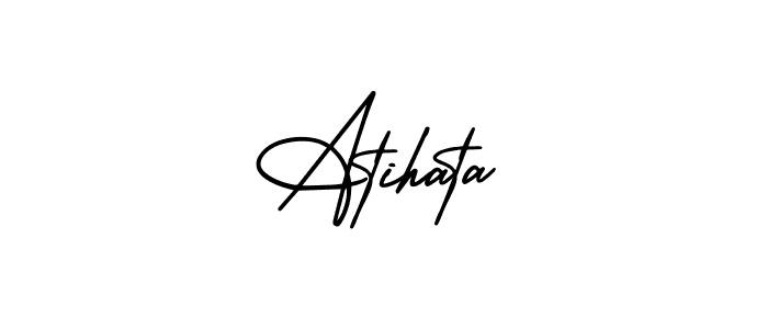 Also You can easily find your signature by using the search form. We will create Atihata name handwritten signature images for you free of cost using AmerikaSignatureDemo-Regular sign style. Atihata signature style 3 images and pictures png