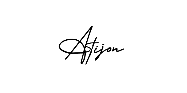 Best and Professional Signature Style for Atijon. AmerikaSignatureDemo-Regular Best Signature Style Collection. Atijon signature style 3 images and pictures png