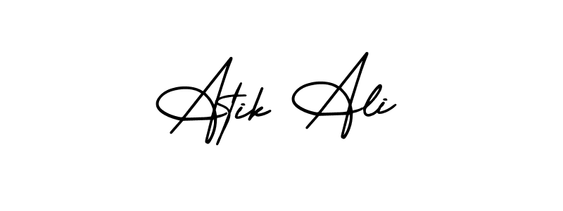 Also You can easily find your signature by using the search form. We will create Atik Ali name handwritten signature images for you free of cost using AmerikaSignatureDemo-Regular sign style. Atik Ali signature style 3 images and pictures png