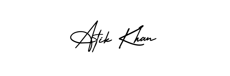 You can use this online signature creator to create a handwritten signature for the name Atik Khan. This is the best online autograph maker. Atik Khan signature style 3 images and pictures png