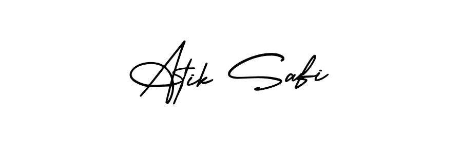 if you are searching for the best signature style for your name Atik Safi. so please give up your signature search. here we have designed multiple signature styles  using AmerikaSignatureDemo-Regular. Atik Safi signature style 3 images and pictures png