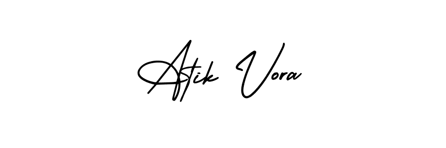 Make a beautiful signature design for name Atik Vora. With this signature (AmerikaSignatureDemo-Regular) style, you can create a handwritten signature for free. Atik Vora signature style 3 images and pictures png