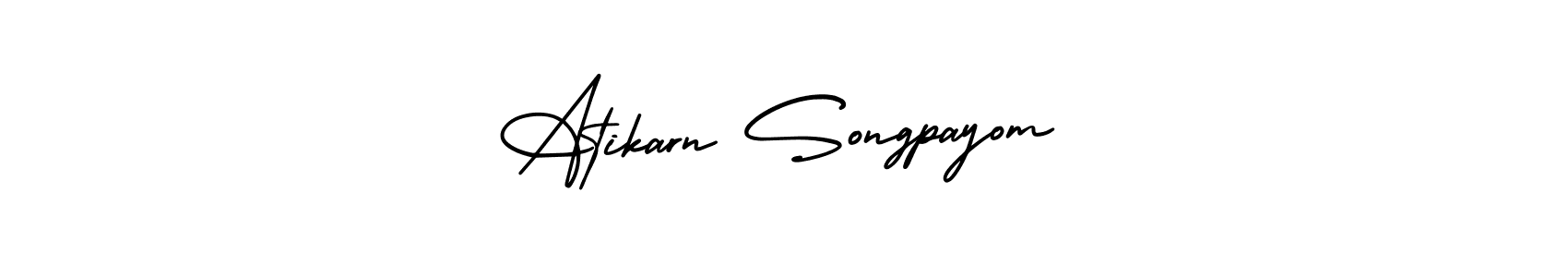 Create a beautiful signature design for name Atikarn Songpayom. With this signature (AmerikaSignatureDemo-Regular) fonts, you can make a handwritten signature for free. Atikarn Songpayom signature style 3 images and pictures png