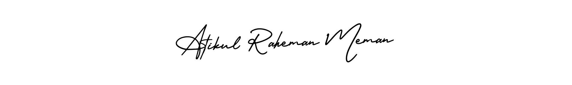 How to Draw Atikul Raheman Meman signature style? AmerikaSignatureDemo-Regular is a latest design signature styles for name Atikul Raheman Meman. Atikul Raheman Meman signature style 3 images and pictures png