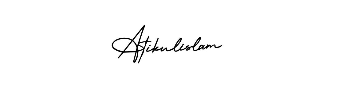 AmerikaSignatureDemo-Regular is a professional signature style that is perfect for those who want to add a touch of class to their signature. It is also a great choice for those who want to make their signature more unique. Get Atikulislam name to fancy signature for free. Atikulislam signature style 3 images and pictures png