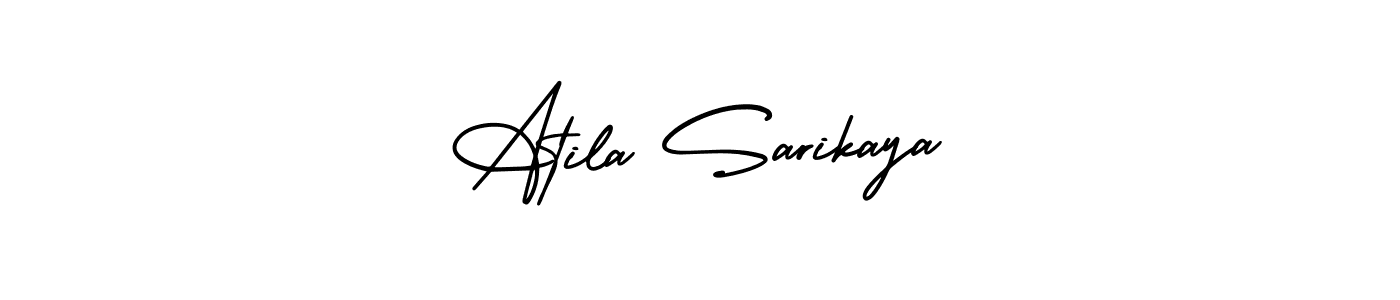 Similarly AmerikaSignatureDemo-Regular is the best handwritten signature design. Signature creator online .You can use it as an online autograph creator for name Atila Sarikaya. Atila Sarikaya signature style 3 images and pictures png