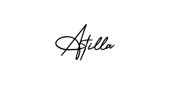 It looks lik you need a new signature style for name Atilla. Design unique handwritten (AmerikaSignatureDemo-Regular) signature with our free signature maker in just a few clicks. Atilla signature style 3 images and pictures png