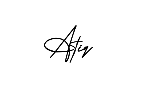 You can use this online signature creator to create a handwritten signature for the name Atiq . This is the best online autograph maker. Atiq  signature style 3 images and pictures png