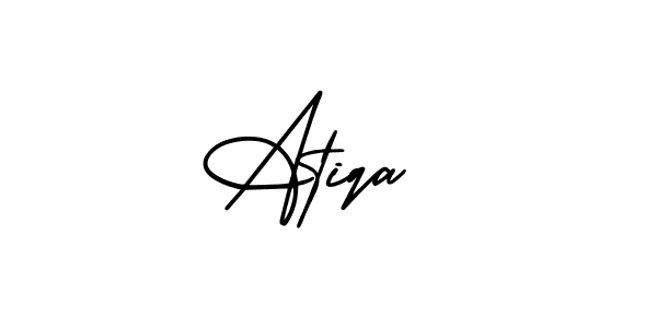 Also we have Atiqa  name is the best signature style. Create professional handwritten signature collection using AmerikaSignatureDemo-Regular autograph style. Atiqa  signature style 3 images and pictures png