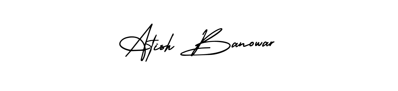 Make a short Atish Banowar signature style. Manage your documents anywhere anytime using AmerikaSignatureDemo-Regular. Create and add eSignatures, submit forms, share and send files easily. Atish Banowar signature style 3 images and pictures png