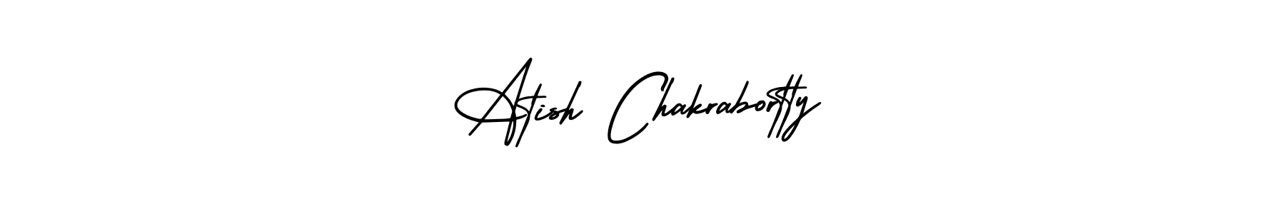 Design your own signature with our free online signature maker. With this signature software, you can create a handwritten (AmerikaSignatureDemo-Regular) signature for name Atish Chakrabortty. Atish Chakrabortty signature style 3 images and pictures png