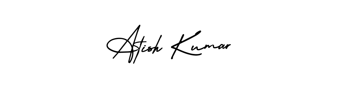 Design your own signature with our free online signature maker. With this signature software, you can create a handwritten (AmerikaSignatureDemo-Regular) signature for name Atish Kumar. Atish Kumar signature style 3 images and pictures png