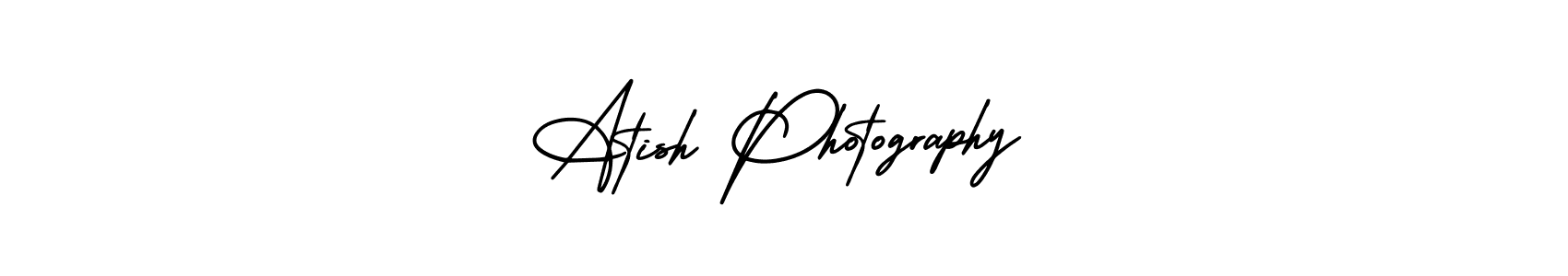 How to Draw Atish Photography signature style? AmerikaSignatureDemo-Regular is a latest design signature styles for name Atish Photography. Atish Photography signature style 3 images and pictures png