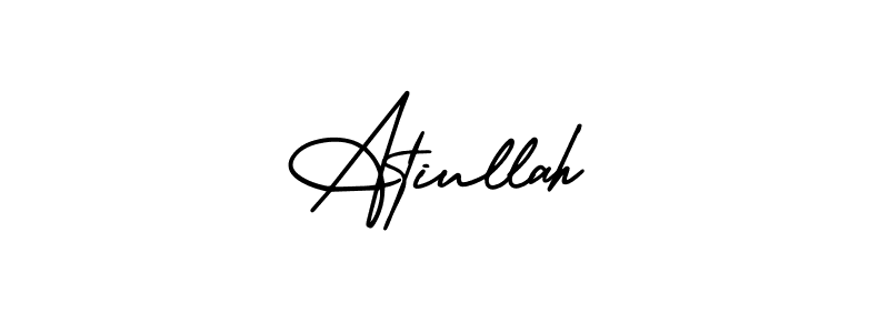 Best and Professional Signature Style for Atiullah. AmerikaSignatureDemo-Regular Best Signature Style Collection. Atiullah signature style 3 images and pictures png