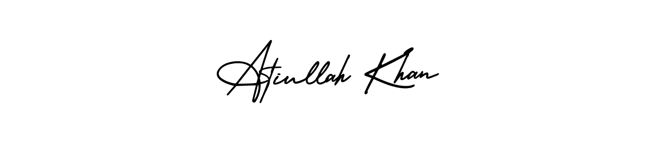 Make a short Atiullah Khan signature style. Manage your documents anywhere anytime using AmerikaSignatureDemo-Regular. Create and add eSignatures, submit forms, share and send files easily. Atiullah Khan signature style 3 images and pictures png