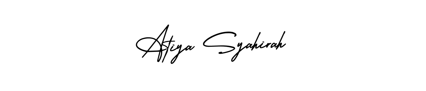 Create a beautiful signature design for name Atiya Syahirah. With this signature (AmerikaSignatureDemo-Regular) fonts, you can make a handwritten signature for free. Atiya Syahirah signature style 3 images and pictures png