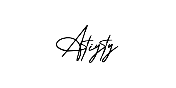 Make a beautiful signature design for name Atiyty. With this signature (AmerikaSignatureDemo-Regular) style, you can create a handwritten signature for free. Atiyty signature style 3 images and pictures png