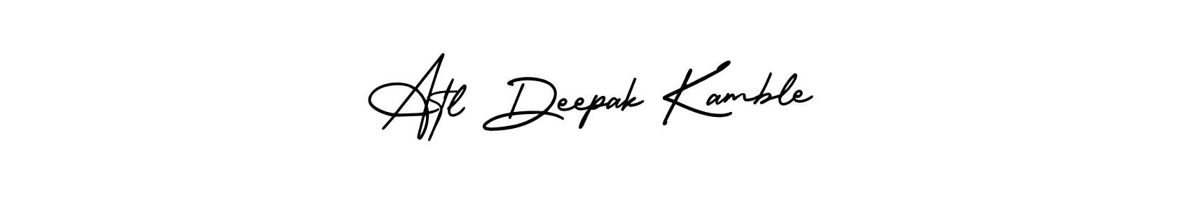 Atl Deepak Kamble stylish signature style. Best Handwritten Sign (AmerikaSignatureDemo-Regular) for my name. Handwritten Signature Collection Ideas for my name Atl Deepak Kamble. Atl Deepak Kamble signature style 3 images and pictures png