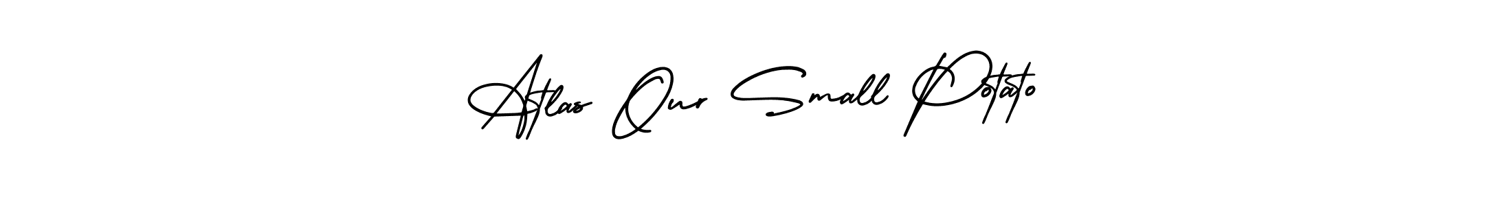 The best way (AmerikaSignatureDemo-Regular) to make a short signature is to pick only two or three words in your name. The name Atlas Our Small Potato include a total of six letters. For converting this name. Atlas Our Small Potato signature style 3 images and pictures png