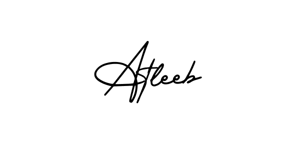 Atleeb stylish signature style. Best Handwritten Sign (AmerikaSignatureDemo-Regular) for my name. Handwritten Signature Collection Ideas for my name Atleeb. Atleeb signature style 3 images and pictures png