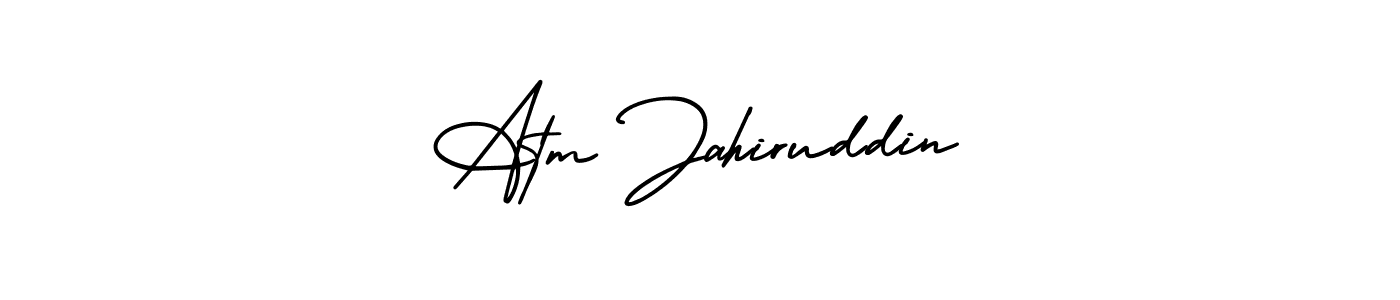 Make a beautiful signature design for name Atm Jahiruddin. Use this online signature maker to create a handwritten signature for free. Atm Jahiruddin signature style 3 images and pictures png
