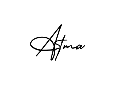 Also we have Atma name is the best signature style. Create professional handwritten signature collection using AmerikaSignatureDemo-Regular autograph style. Atma signature style 3 images and pictures png