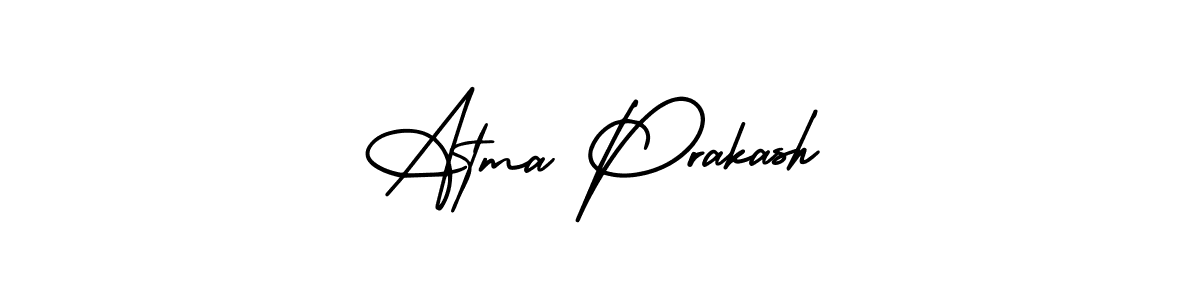 It looks lik you need a new signature style for name Atma Prakash. Design unique handwritten (AmerikaSignatureDemo-Regular) signature with our free signature maker in just a few clicks. Atma Prakash signature style 3 images and pictures png