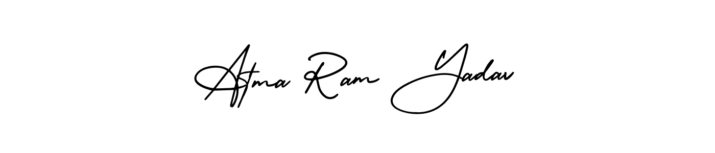 Create a beautiful signature design for name Atma Ram Yadav. With this signature (AmerikaSignatureDemo-Regular) fonts, you can make a handwritten signature for free. Atma Ram Yadav signature style 3 images and pictures png