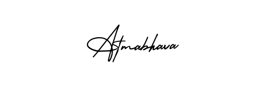 Make a beautiful signature design for name Atmabhava. With this signature (AmerikaSignatureDemo-Regular) style, you can create a handwritten signature for free. Atmabhava signature style 3 images and pictures png