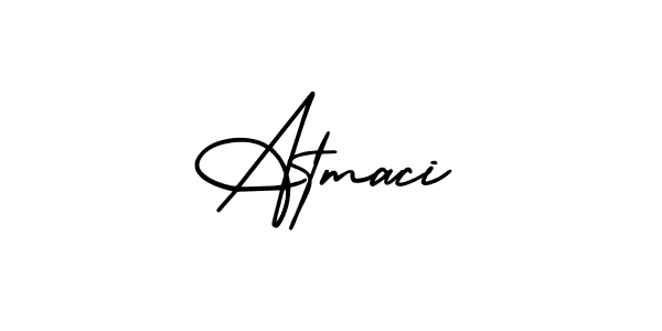 Make a beautiful signature design for name Atmaci. With this signature (AmerikaSignatureDemo-Regular) style, you can create a handwritten signature for free. Atmaci signature style 3 images and pictures png