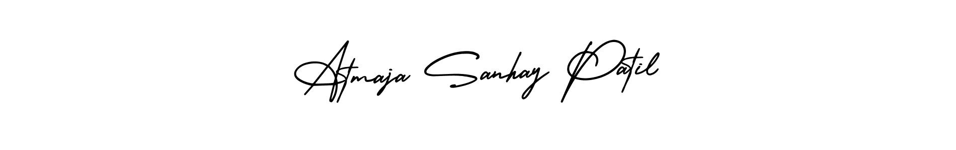 How to Draw Atmaja Sanhay Patil signature style? AmerikaSignatureDemo-Regular is a latest design signature styles for name Atmaja Sanhay Patil. Atmaja Sanhay Patil signature style 3 images and pictures png