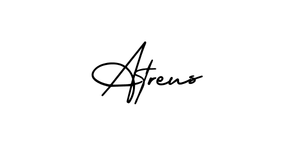 Create a beautiful signature design for name Atreus. With this signature (AmerikaSignatureDemo-Regular) fonts, you can make a handwritten signature for free. Atreus signature style 3 images and pictures png