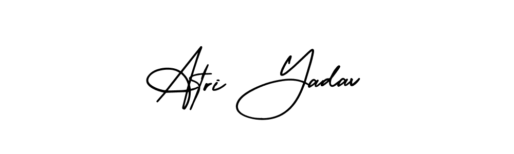 Atri Yadav stylish signature style. Best Handwritten Sign (AmerikaSignatureDemo-Regular) for my name. Handwritten Signature Collection Ideas for my name Atri Yadav. Atri Yadav signature style 3 images and pictures png