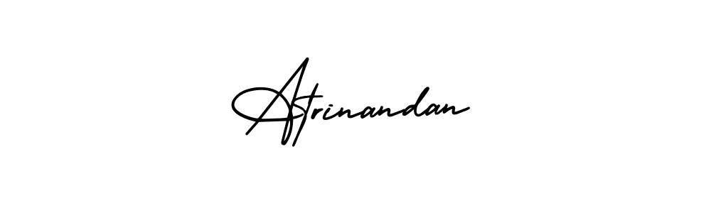 Design your own signature with our free online signature maker. With this signature software, you can create a handwritten (AmerikaSignatureDemo-Regular) signature for name Atrinandan. Atrinandan signature style 3 images and pictures png