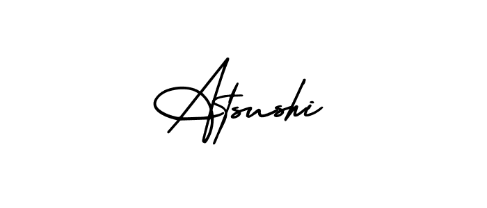 Use a signature maker to create a handwritten signature online. With this signature software, you can design (AmerikaSignatureDemo-Regular) your own signature for name Atsushi. Atsushi signature style 3 images and pictures png