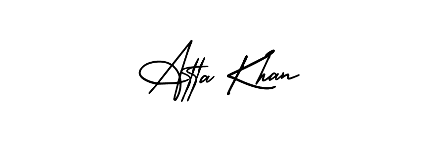 Also we have Atta Khan name is the best signature style. Create professional handwritten signature collection using AmerikaSignatureDemo-Regular autograph style. Atta Khan signature style 3 images and pictures png