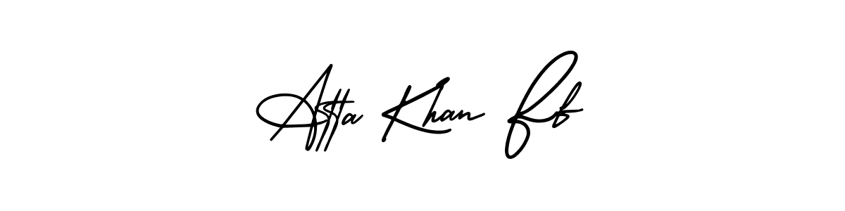 Also we have Atta Khan Ff name is the best signature style. Create professional handwritten signature collection using AmerikaSignatureDemo-Regular autograph style. Atta Khan Ff signature style 3 images and pictures png