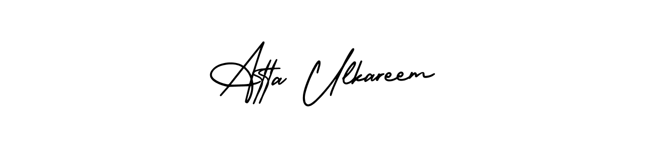 Atta Ulkareem stylish signature style. Best Handwritten Sign (AmerikaSignatureDemo-Regular) for my name. Handwritten Signature Collection Ideas for my name Atta Ulkareem. Atta Ulkareem signature style 3 images and pictures png