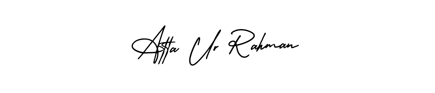 AmerikaSignatureDemo-Regular is a professional signature style that is perfect for those who want to add a touch of class to their signature. It is also a great choice for those who want to make their signature more unique. Get Atta Ur Rahman name to fancy signature for free. Atta Ur Rahman signature style 3 images and pictures png