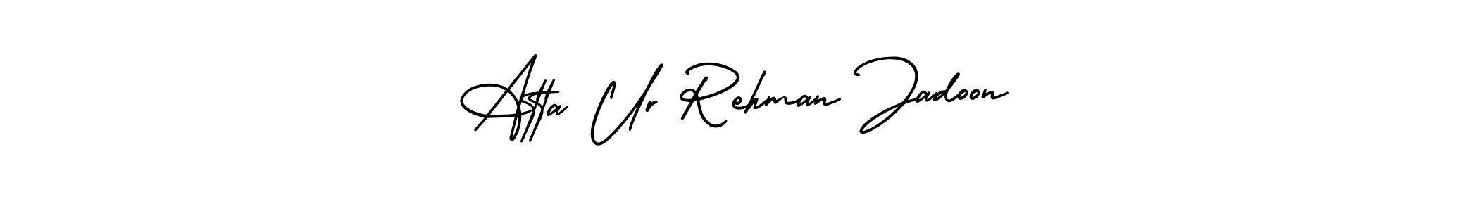 Also You can easily find your signature by using the search form. We will create Atta Ur Rehman Jadoon name handwritten signature images for you free of cost using AmerikaSignatureDemo-Regular sign style. Atta Ur Rehman Jadoon signature style 3 images and pictures png