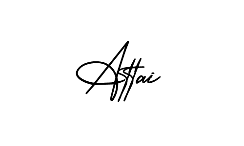 Design your own signature with our free online signature maker. With this signature software, you can create a handwritten (AmerikaSignatureDemo-Regular) signature for name Attai. Attai signature style 3 images and pictures png