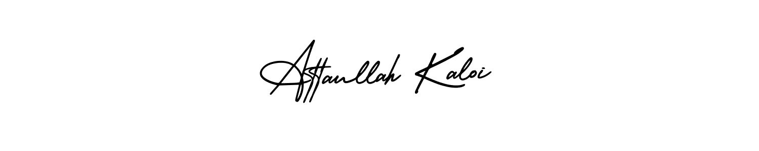 How to Draw Attaullah Kaloi signature style? AmerikaSignatureDemo-Regular is a latest design signature styles for name Attaullah Kaloi. Attaullah Kaloi signature style 3 images and pictures png